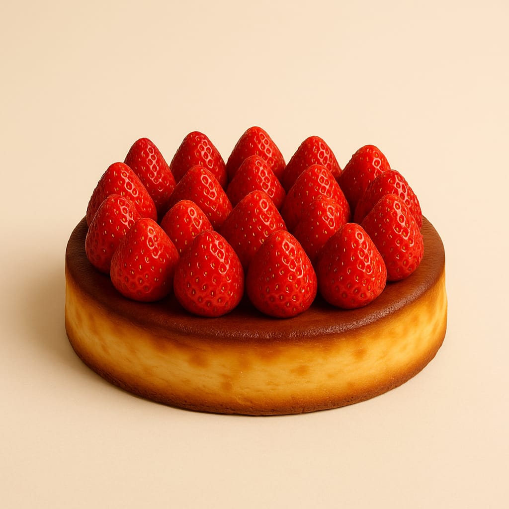 2. Strawberries & Ganache Basque Cheesecake (Coming Soon)